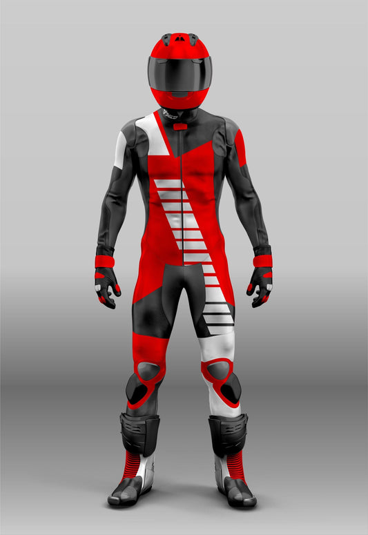 All Custom Sizes Leather Motorcycle Racing Suit with CE Armor