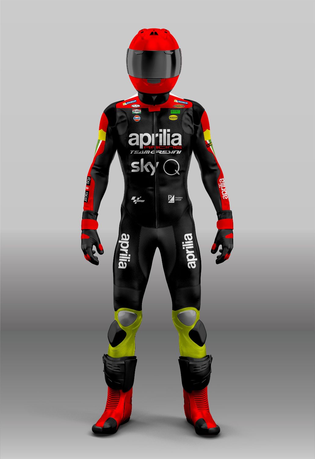 Alex Espargaro Aprilia MotoGP 2020 Leather Track Drag Race Suit