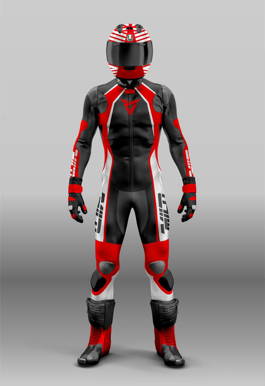 1 & 2 Piece Milo Motorcycle Racing Leather Suit Customizable Design