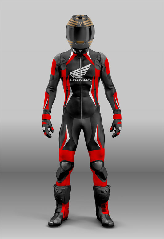Custom Made Honda Motorcycle Leather Racing & Riding Suit Gear