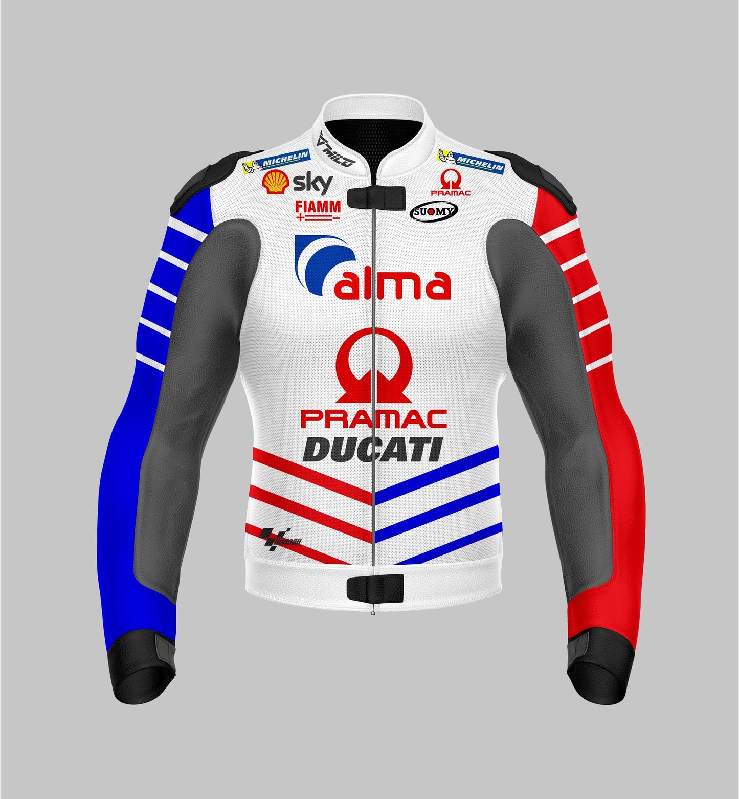 Custom Ducati Jack Miller MotoGP 2019 Racing Motorcycle Jacket