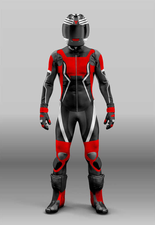 Unisex Motorcycle Suit with Custom Design and CE Armor for Racing 