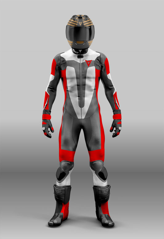 High-Performance Milo Racing Motorcycle Suit - Made from Cowhide Leather, 1 Piece/2 Piece Options