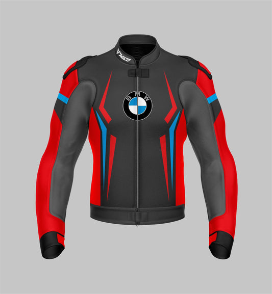 BMW Motorrad Motorbike Leather Racing & Riding Jacket - Custom Design Motorcycle Armored Jacket