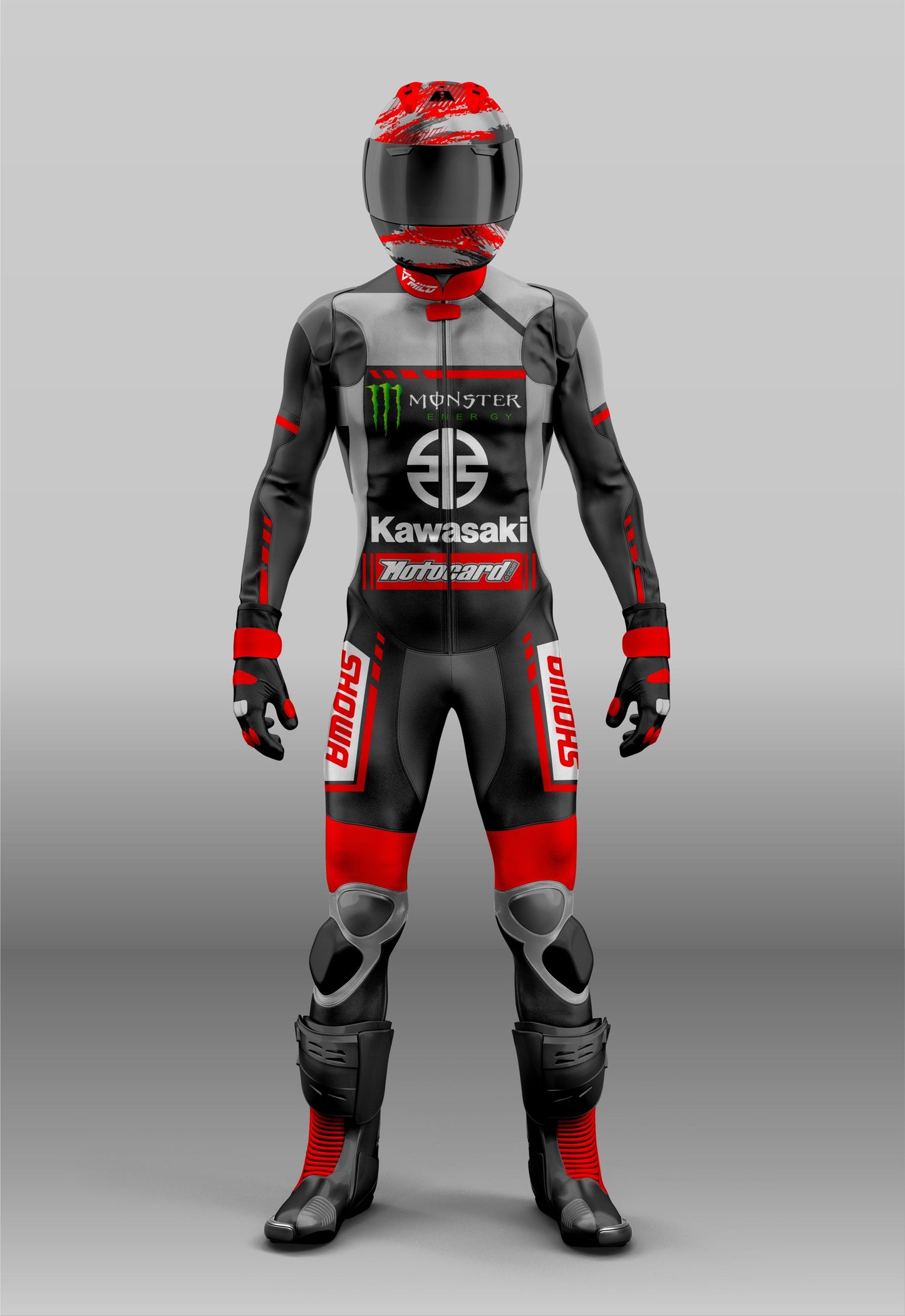 Kawasaki Monster Energy MotoGP Racing Motorcycle Suit