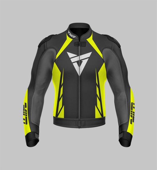 Custom Designed Protective Jacket with CE Certified Protections for Motorcycle Riders by Milo Racing - Unisex
