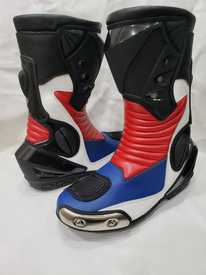 Motorcycle Leather Racing CE Certified Boots - Unisex - All sizes and color Available
