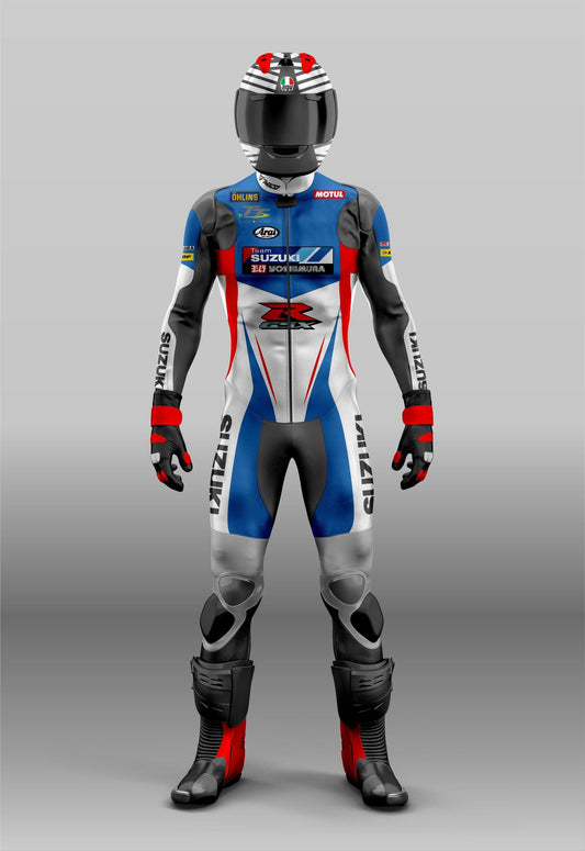 Custom Suzuki GSXR Racing Motorcycle Leather Track Racing Suit