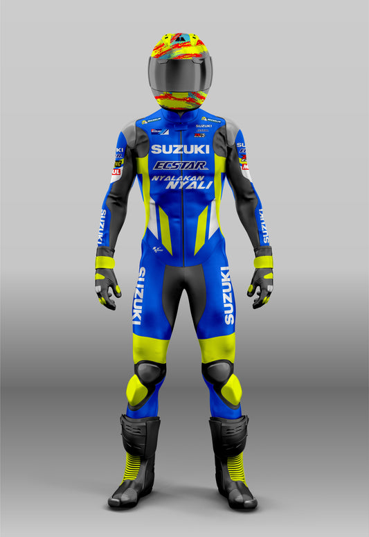 Alix Rin's MotoGP Custom Design Motorcycle Racing Suit - Motorbike Leather Protective Riding Suit - 1 Piece & 2 Piece - Unisex