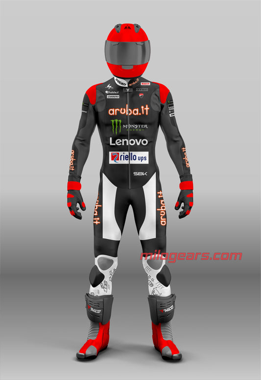 Black and White Leathers - Alvaro Bautista SBK 2025