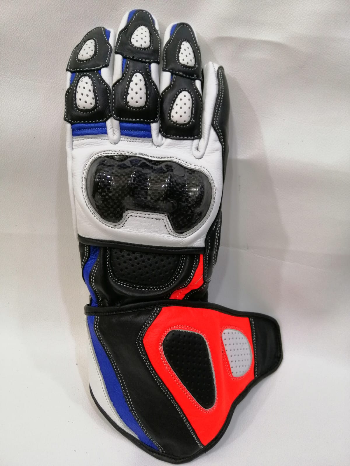 Motorcycle Racing Gloves Custom Design Leather Protective Bike Riding Gloves - Unisex
