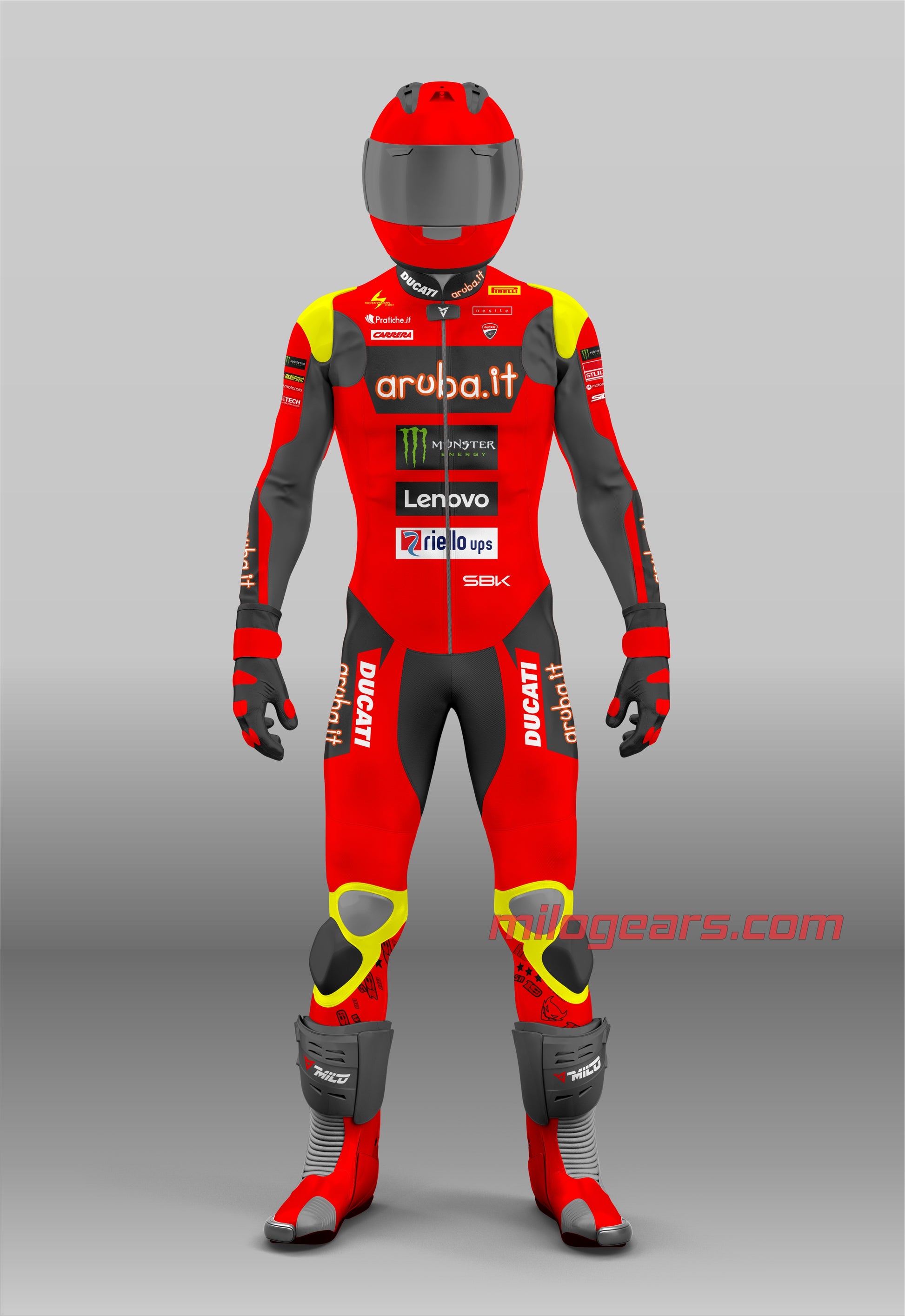 Motorbike Riding Leathers Alvaro Bautista Ducati SBK 2025