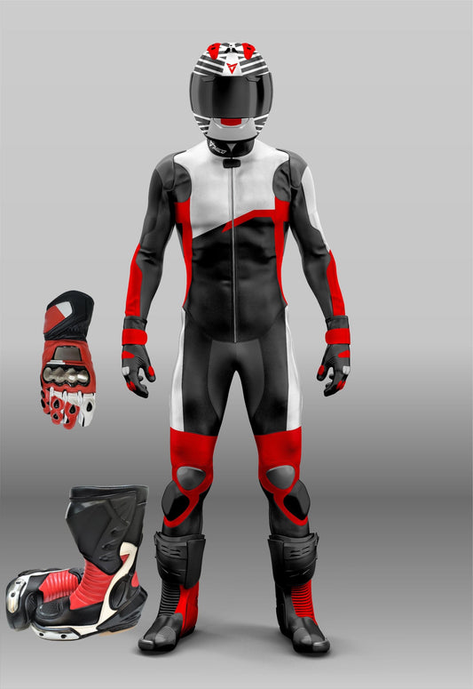 Full Kit Leather Motorcycle Suit - Milo Racing โ MiloRacing