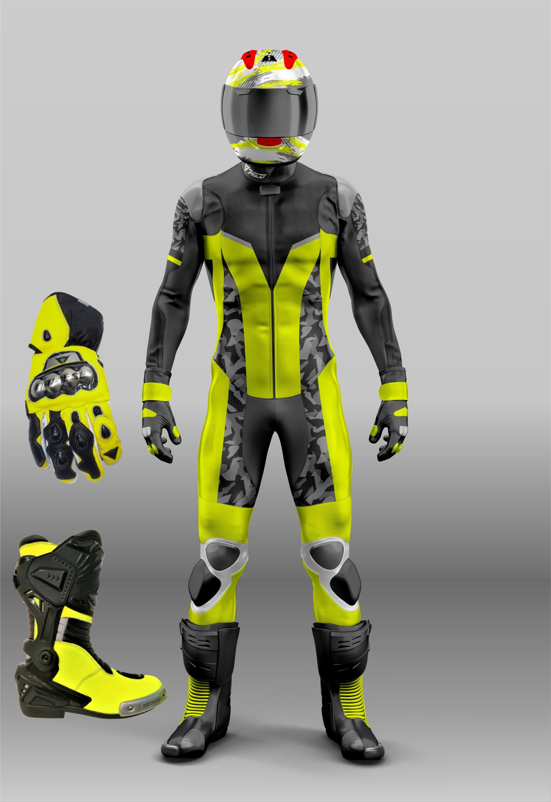 Customize Your Full Racing Kit-Leather Racing Suit, Boots & Gloves ...