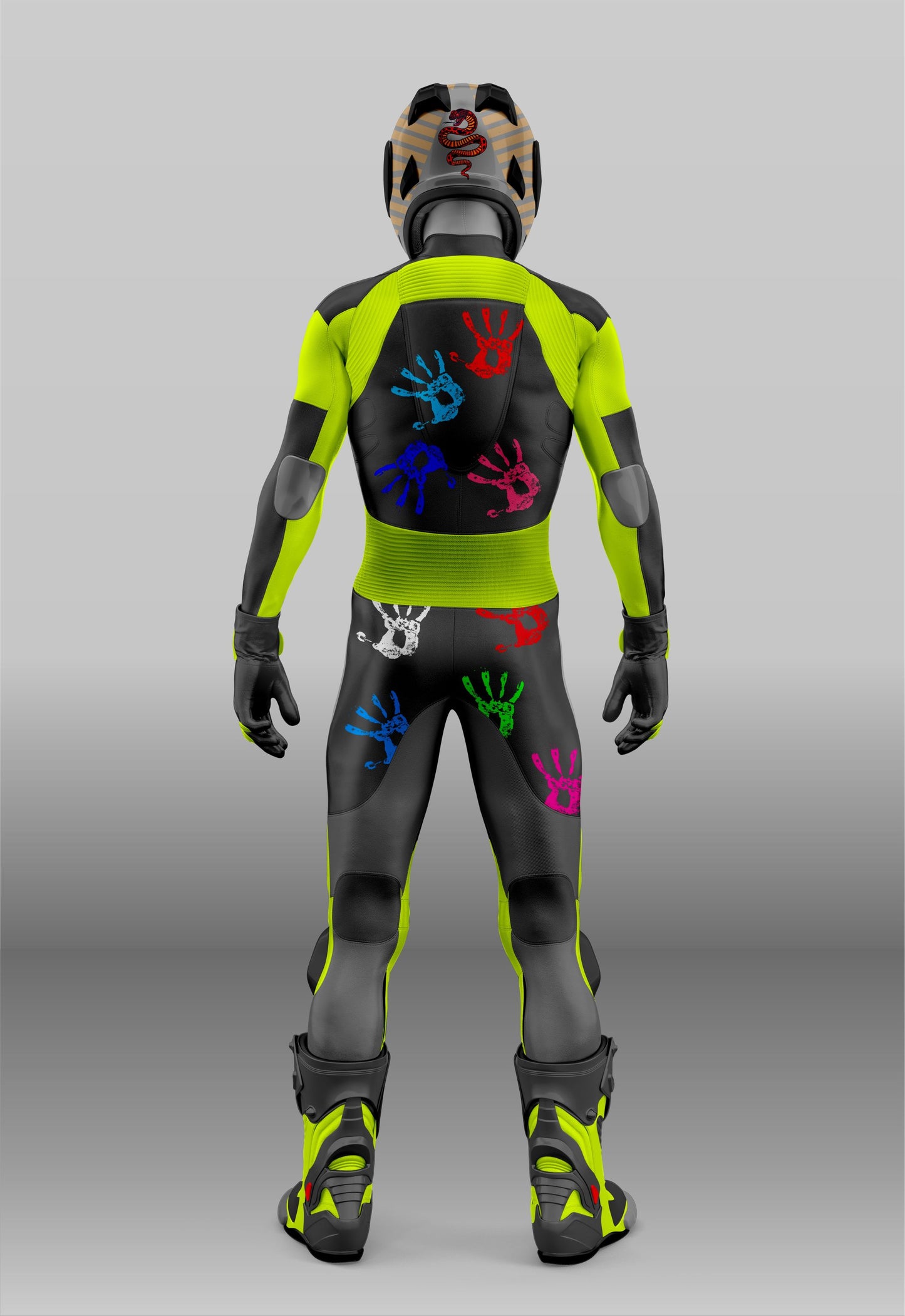 Perfect Race Fit Suit Hand Print Design Add Custom Logos on i