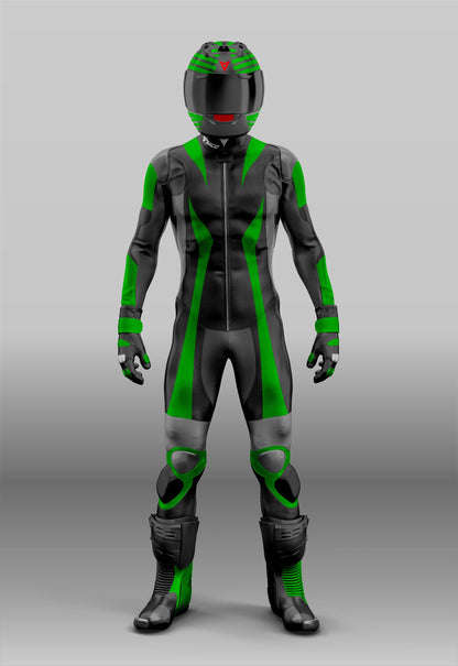 Milo Motorcycle Suit Engineered for Safety & Performance - Green/Black