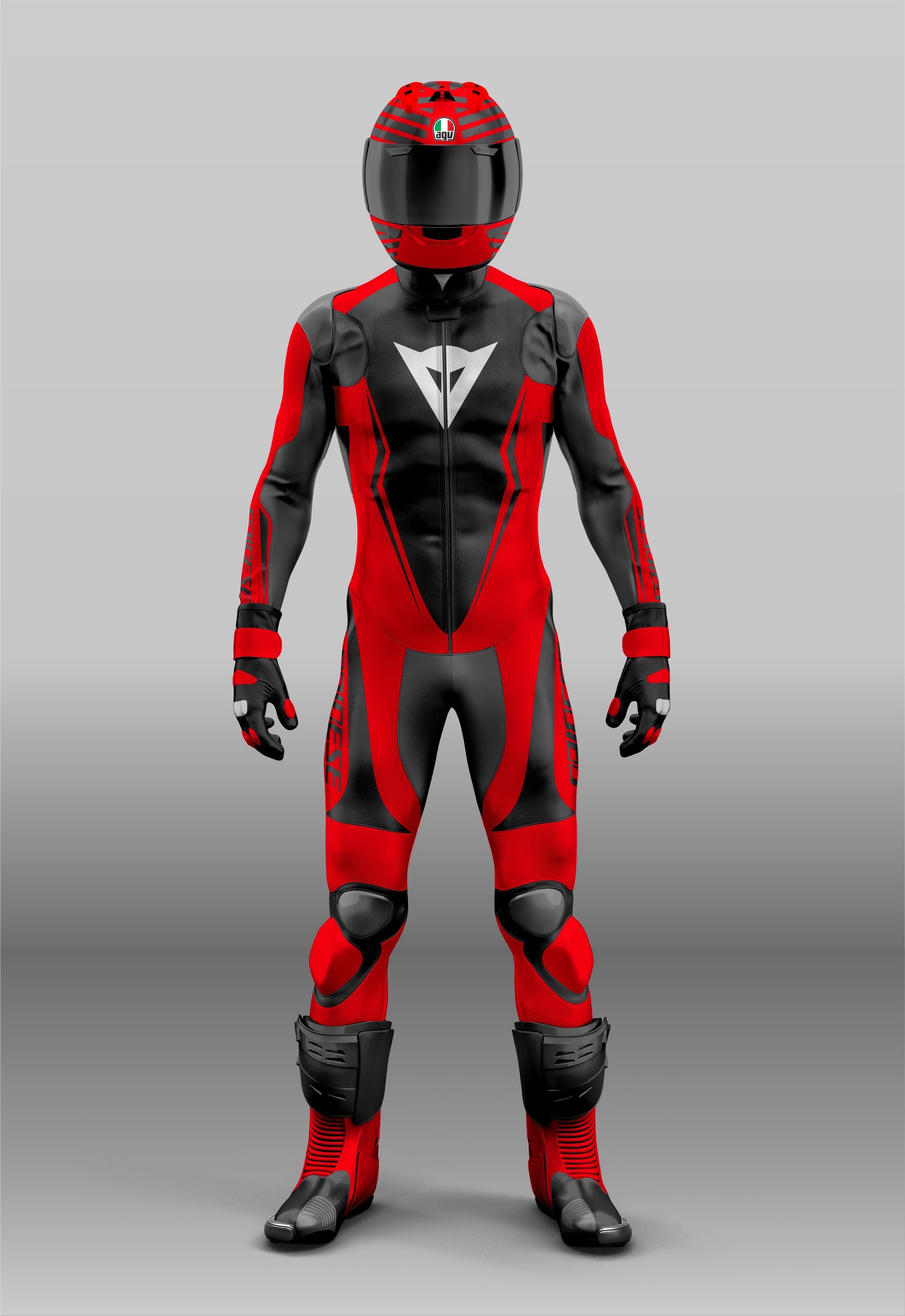 Red deals motorcycle suit