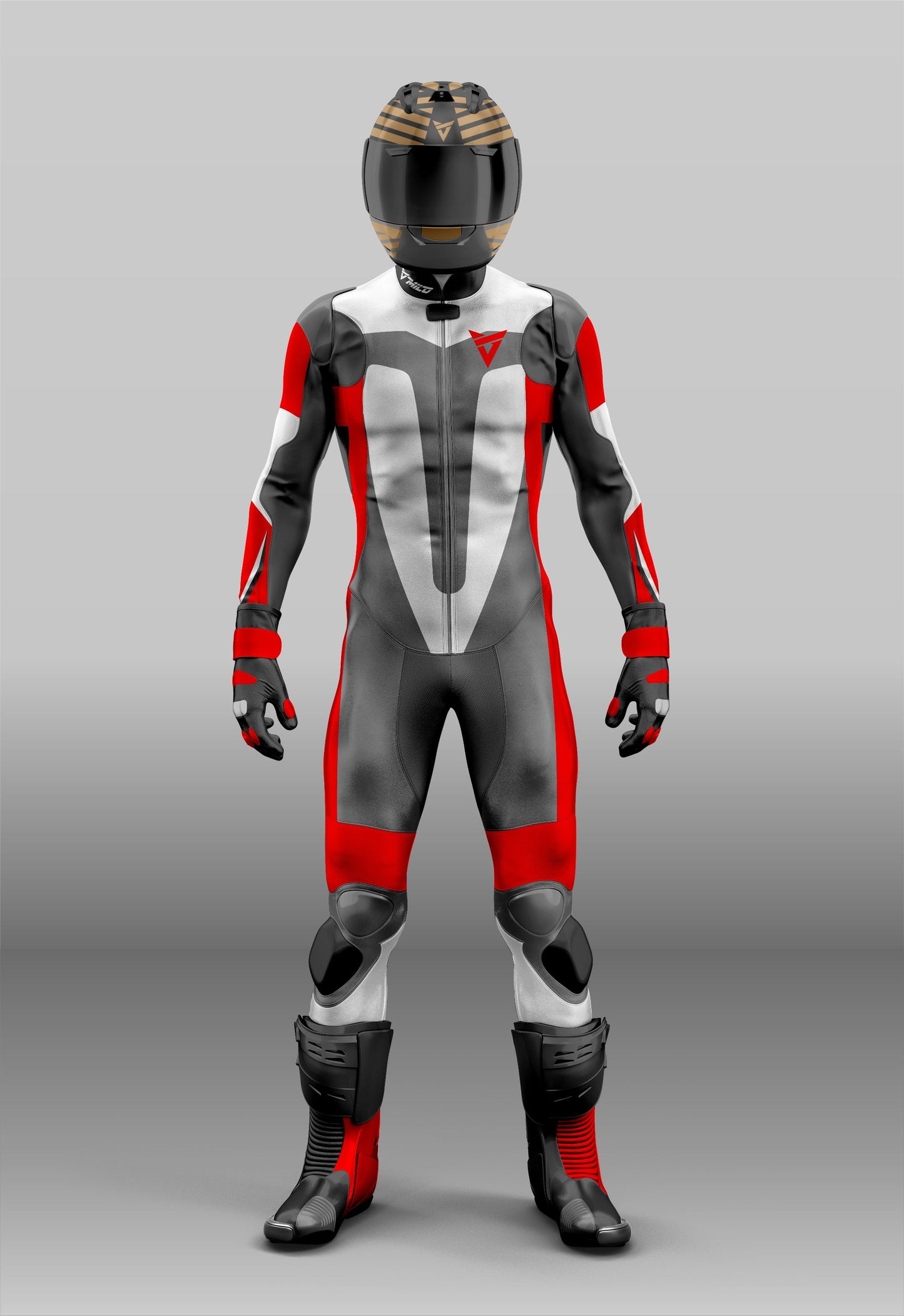 High-Performance Milo Racing Motorcycle Suit - Made from Cowhide Leather, 1 Piece/2 Piece Options