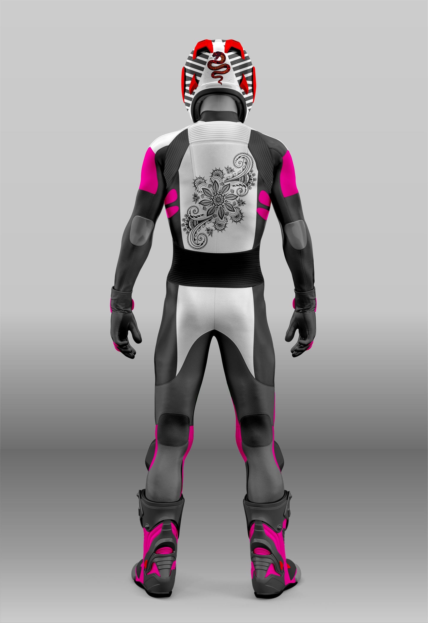 Motorcycle Leather Custom Tattoo Design Suit Available in 1 & 2 Piece