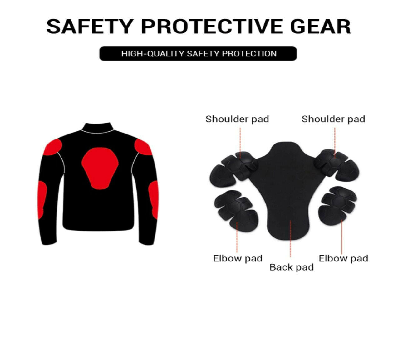 White Biker Protective Jacket | Motorcycle Leather Protective Jacket